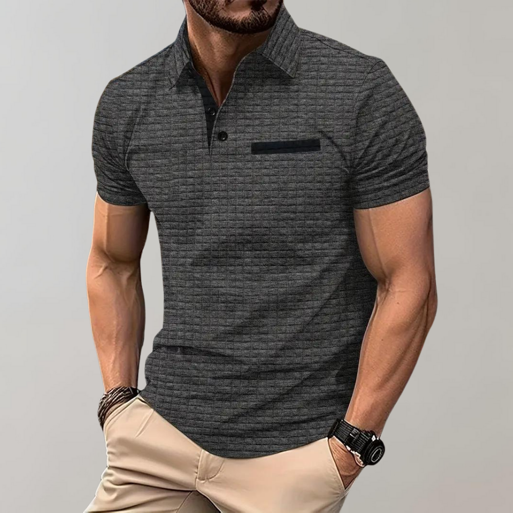 Jose Polo Shirt By TrendAura Slim Fit Breathable Polo With Pocket Detail For Smart Casual All Season Wear