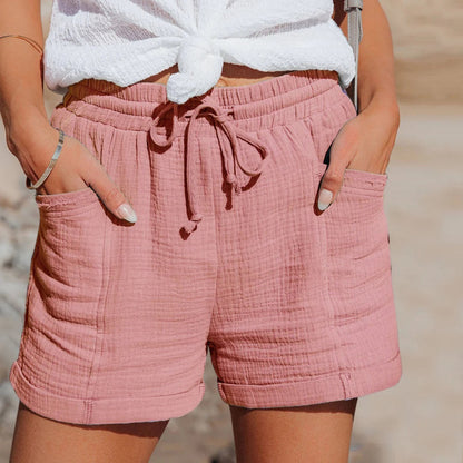 Lola Summer Shorts For Women Lightweight Polyester Comfort Flattering Fit Ideal For Hot Weather And Everyday Wear