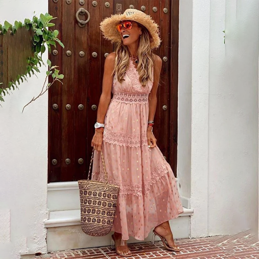 Beatrix | Women's Boho Dress Made of Cotton for Summer Events