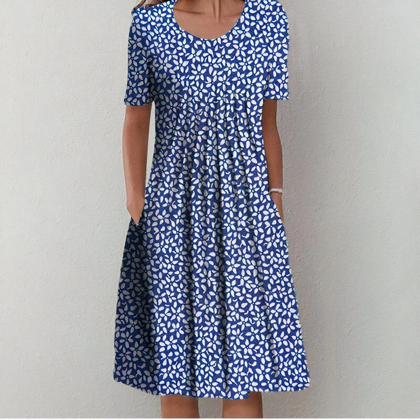 Pleated Summer Dress For Women Lightweight Breathable Comfort Elegant For All Occasions