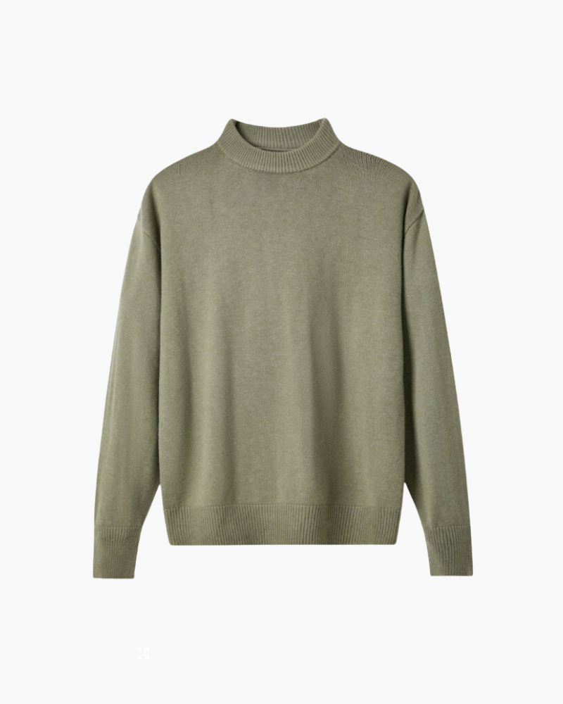 Premium Wool Polo Shirt For Men With High Neckline Breathable Comfort For Stylish Gentlemen