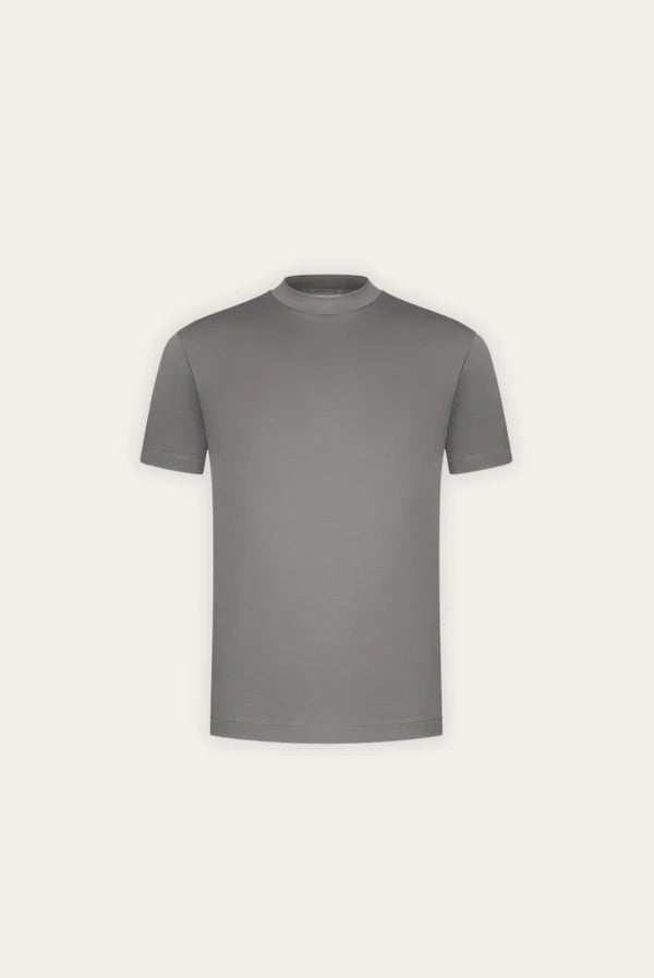 Premium Mercerized Cotton T Shirt Khaki With Lustrous Finish For Style Conscious Men