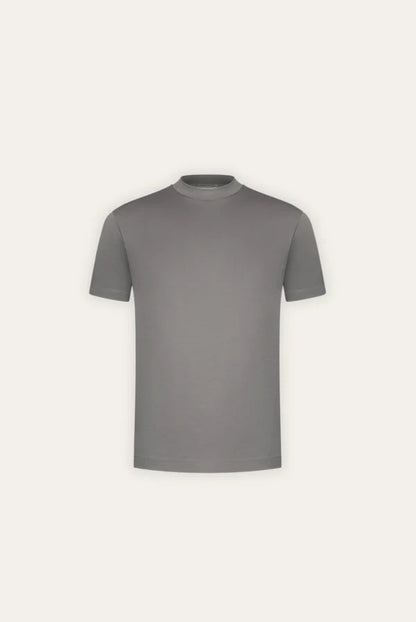 Premium Mercerized Cotton T Shirt Khaki With Lustrous Finish For Style Conscious Men