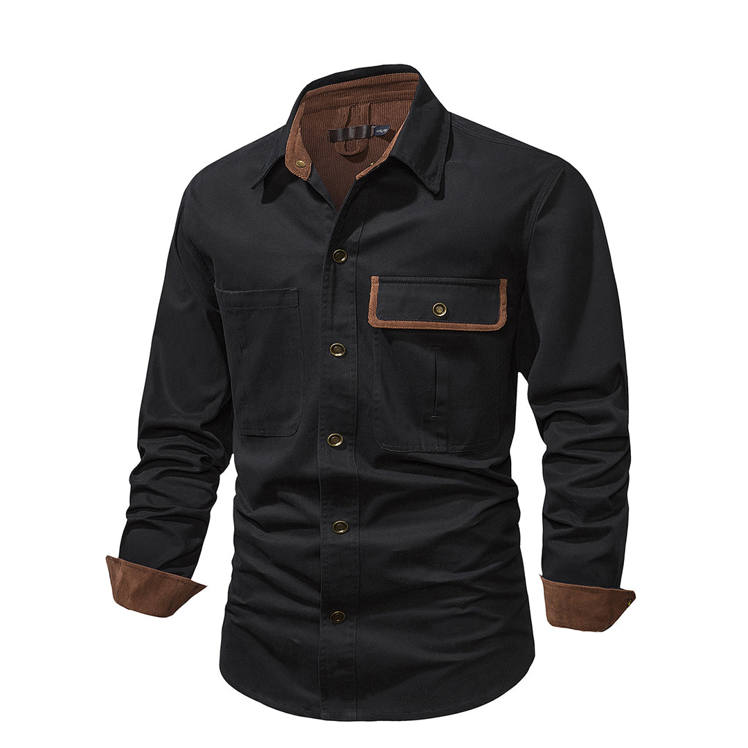Men's Casual Shirt Classic Button Down With Structured Fit For Modern Men Versatile Everyday Wear
