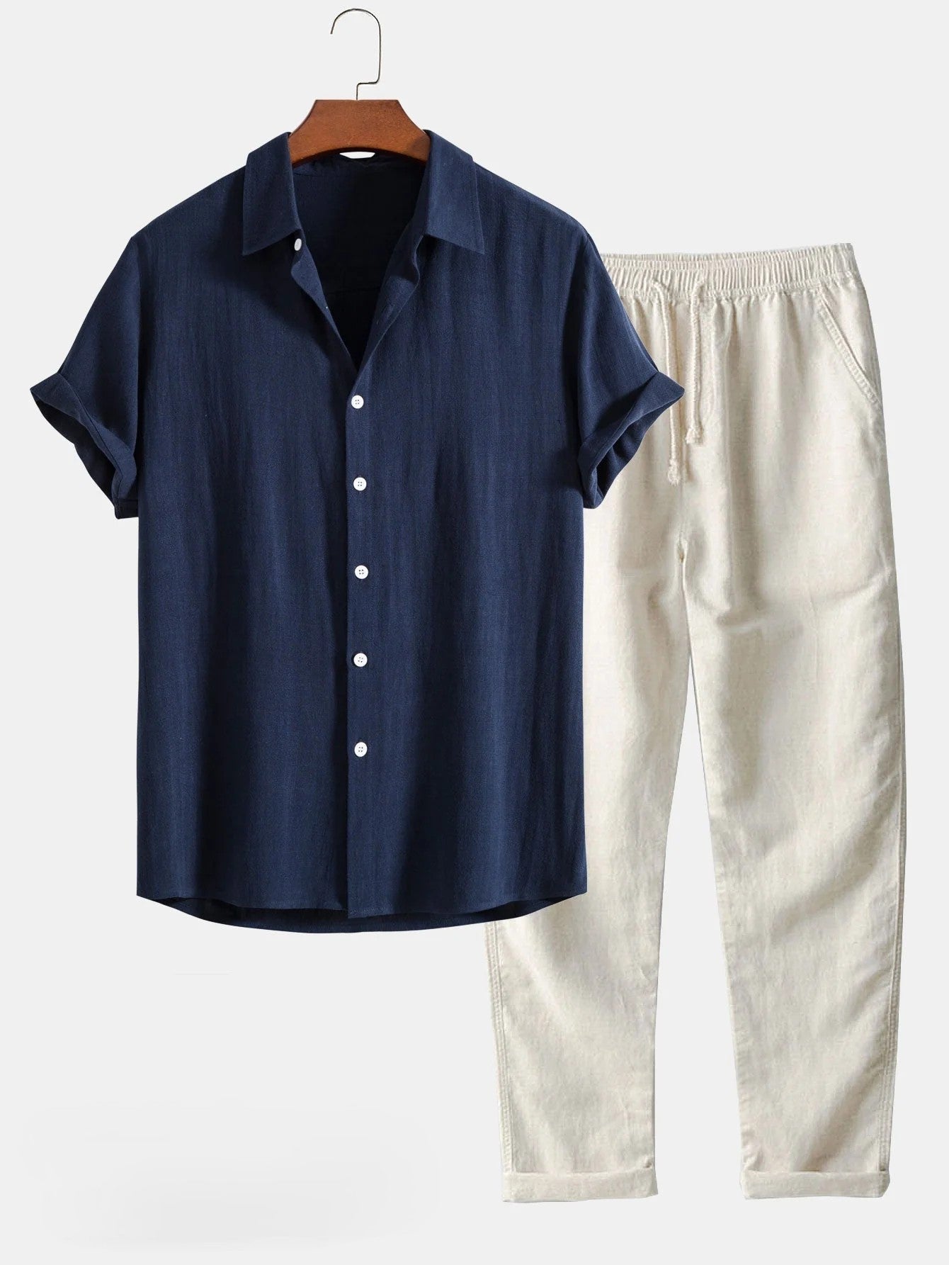 Damion | Casual set with shirt and pants for men