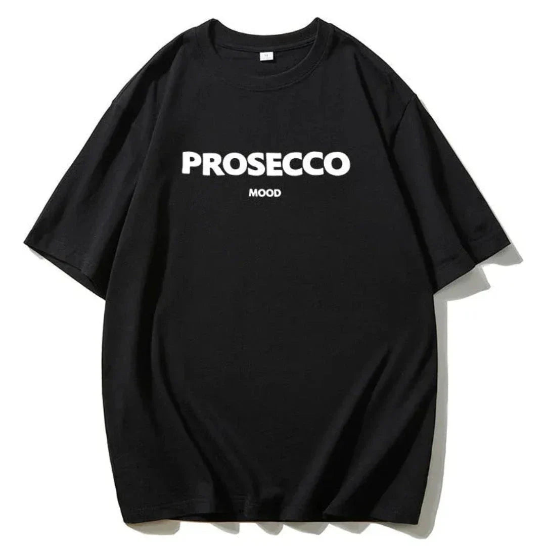 Prosecco Mood Oversized Statement Tee
