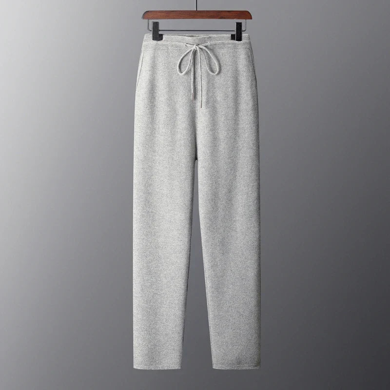 Premium Australian Merino Wool Men Pullover And Pants Set With Breathable Softness And Seamless Comfort For Cold Weather