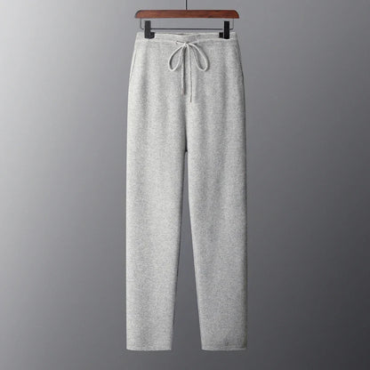 Premium Australian Merino Wool Men Pullover And Pants Set With Breathable Softness And Seamless Comfort For Cold Weather