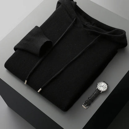 Premium Australian Merino Wool Men Pullover And Pants Set With Breathable Softness And Seamless Comfort For Cold Weather
