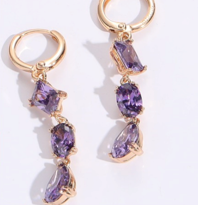 Beatrix | Colorful Crystal Earrings for Women with Sparkling Stones - TrendAura