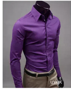 Men's Casual Long Sleeve Shirt Relaxed Fit Button Down