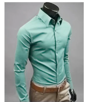 Men's Casual Long Sleeve Shirt Relaxed Fit Button Down