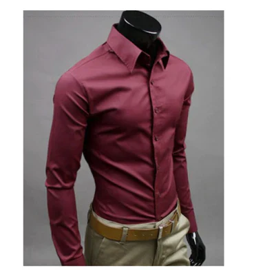 Men's Casual Long Sleeve Shirt Relaxed Fit Button Down