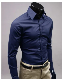 Men's Casual Long Sleeve Shirt Relaxed Fit Button Down