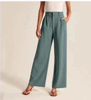 Kelly Wide Leg Pants For Women High Waist Flattering Silhouette In Elegant Fabric For Formal Occasions