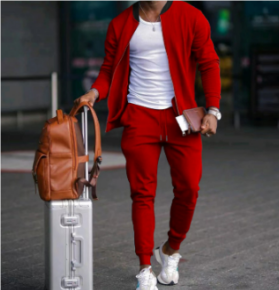 Men's Two Piece Casual Set With Relaxed Fit For Everyday Comfort And Easy Movement In Soft Cotton Blend