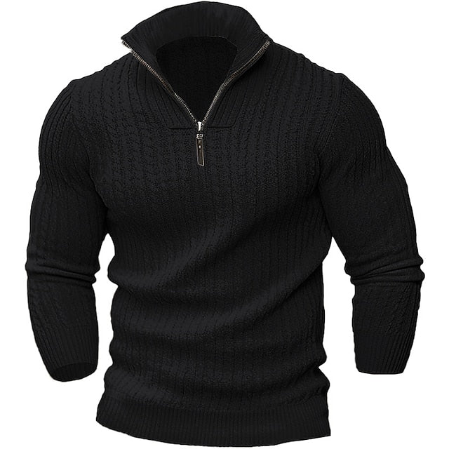 Men's Half Zip Sweater With Modern Design For Everyday Style And Smart Layering