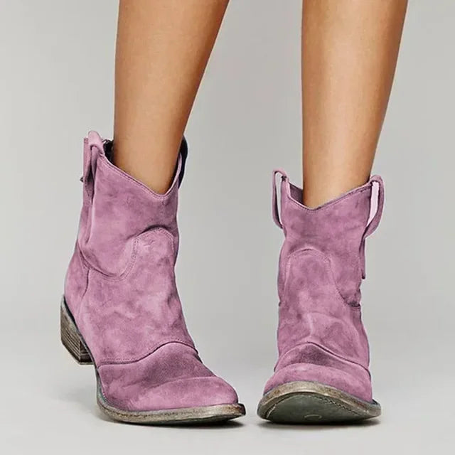 Women's Western Ankle Boots | Low Heel
