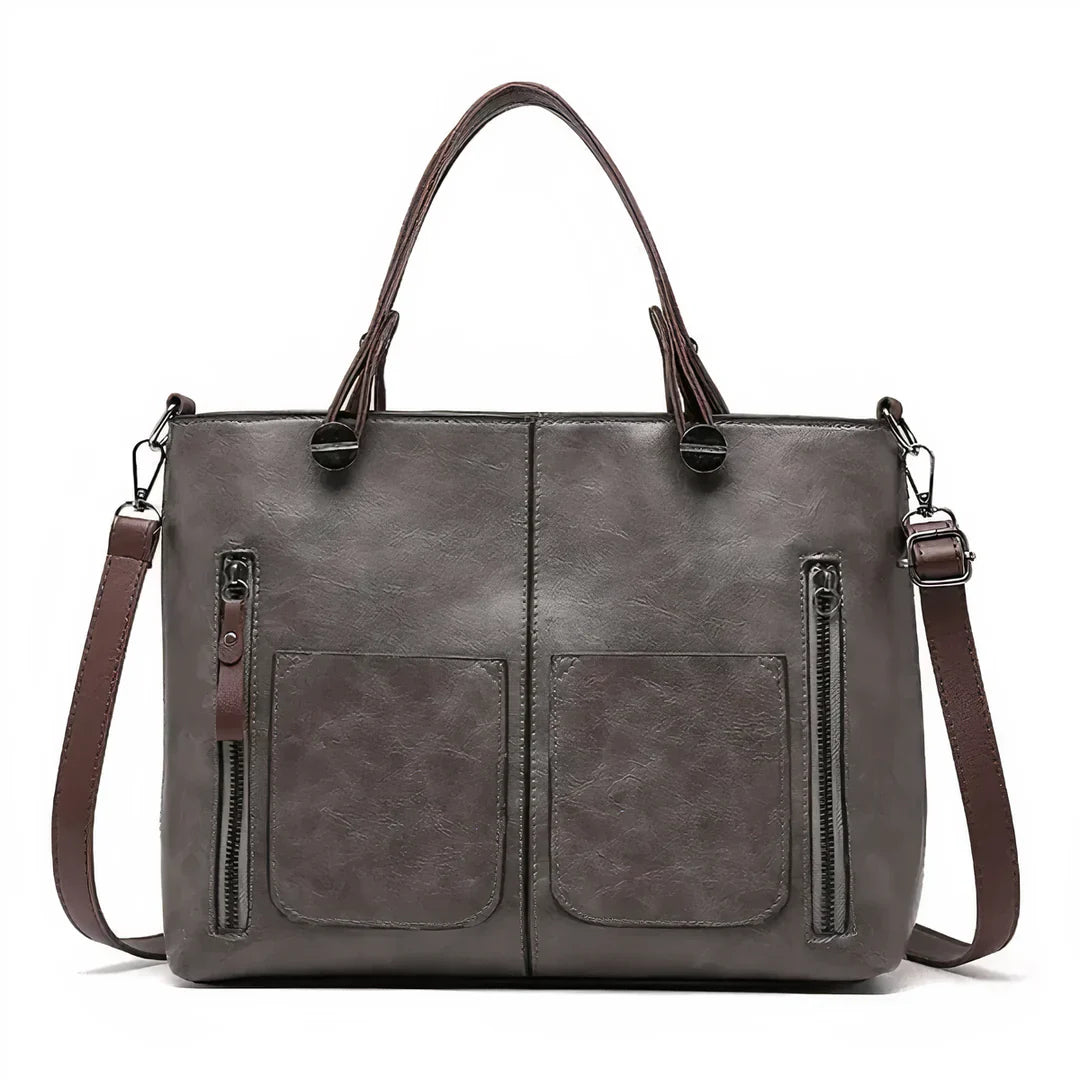 MELVINA Retro Tote Bag With Spacious Interior And Double Pockets For Work Travel
