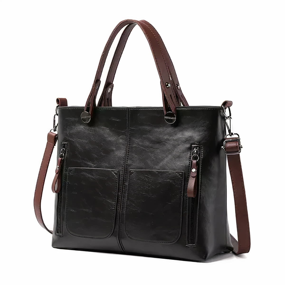 MELVINA Retro Tote Bag With Spacious Interior And Double Pockets For Work Travel