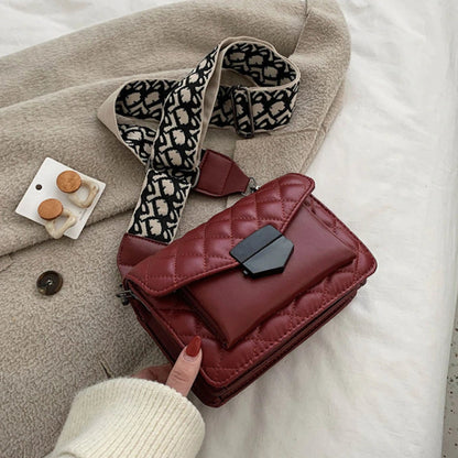 TrendAura Kathryn Quilted Vegan Leather Crossbody Bag - Chic, Everyday Essential With Adjustable Strap