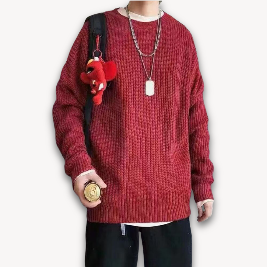 Men's Oversized Sweater Cozy Winter Wear For Effortless Layering Everyday Comfort And Rugged Style