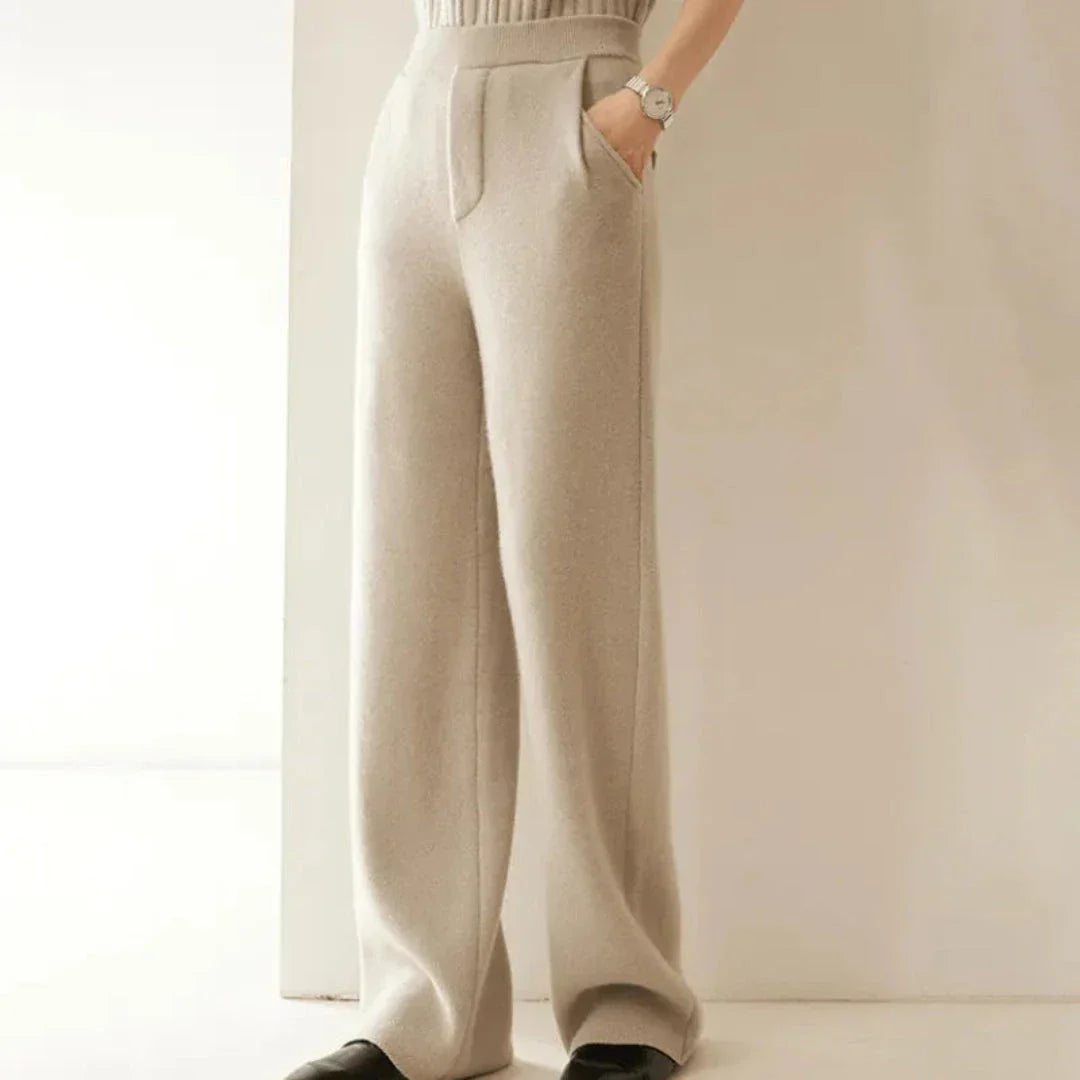 Renata Cashmere Wide-Leg Pants