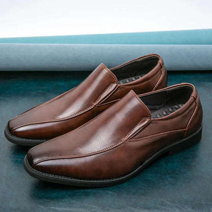 Renzo Sterling Leather Loafers For Men With Elegant Stitching And Slip Resistant Sole For All Day Comfort