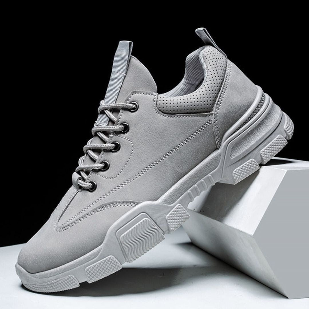 Men's Renzo Urban Trek Sneakers Durable Suede, Shock Absorbing Sole, Perforated Ankle, Street to Trail Versatility