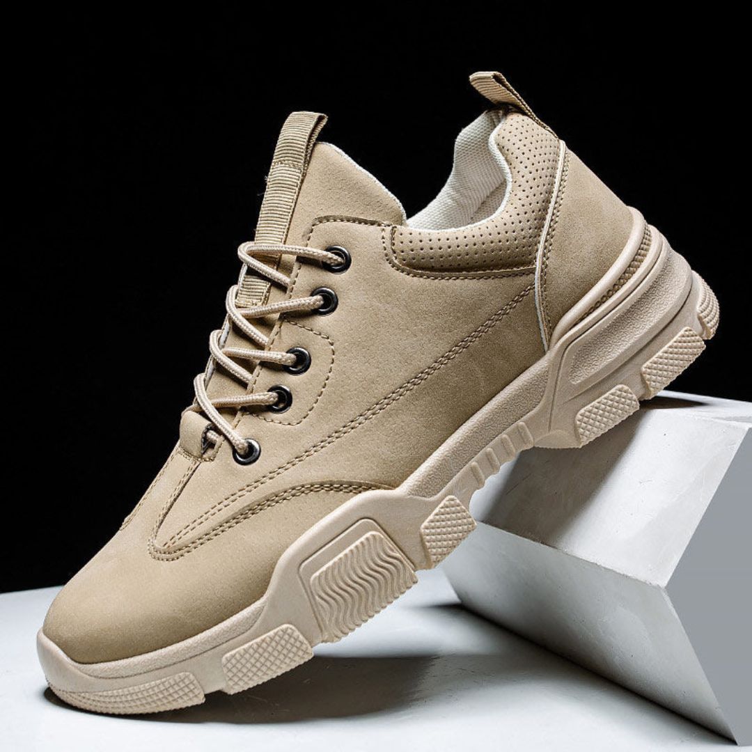 Men's Renzo Urban Trek Sneakers Durable Suede, Shock Absorbing Sole, Perforated Ankle, Street to Trail Versatility