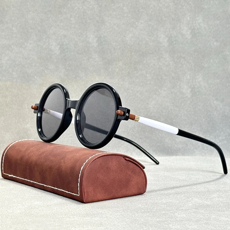 RetroVue Luxe Round Sunglasses With Mirrored TAC Lenses UV400 Protection For Men And Women