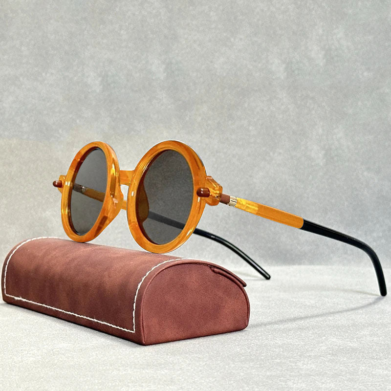 RetroVue Luxe Round Sunglasses With Mirrored TAC Lenses UV400 Protection For Men And Women