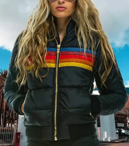 Retro Design Jacket for Women – Stylish & Warm Quilted Fit
