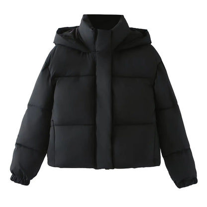 Retro women's jacket with hood