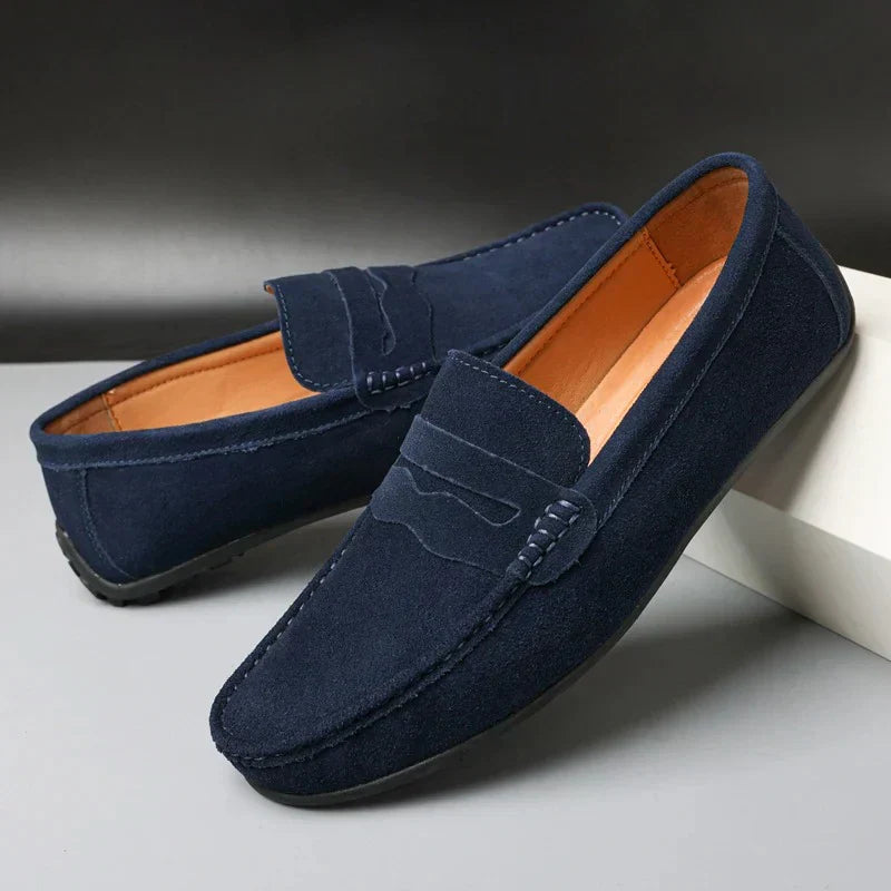 TrendAura | Retro Suède Loafers For Men