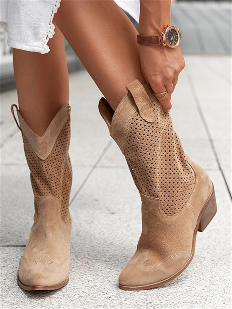 Beatrix | Women's Leather Cowboy Boots for Elegant Outfits