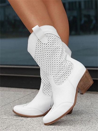 Women's Cowboy Boots | Perforated Western