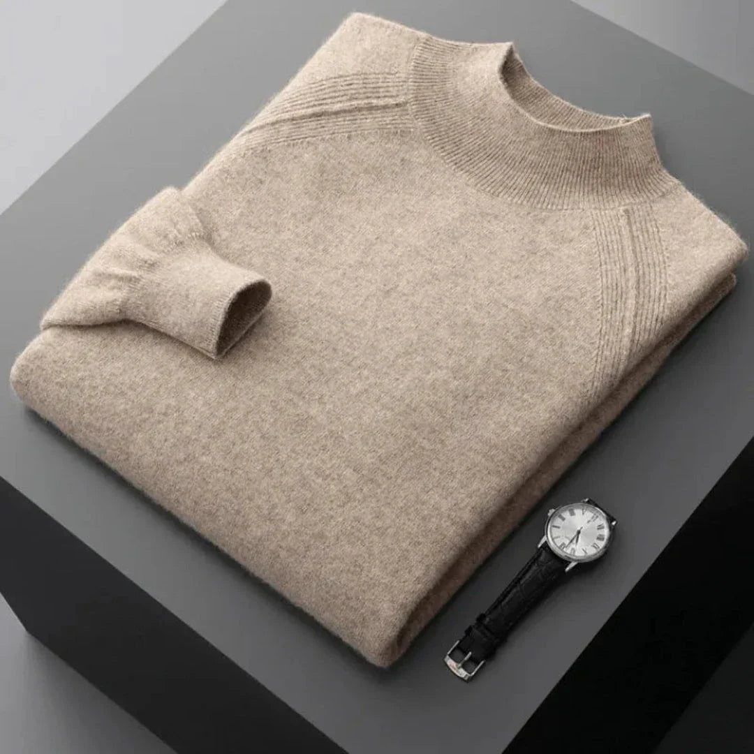 Rhys Cashmere Mock Neck Sweater