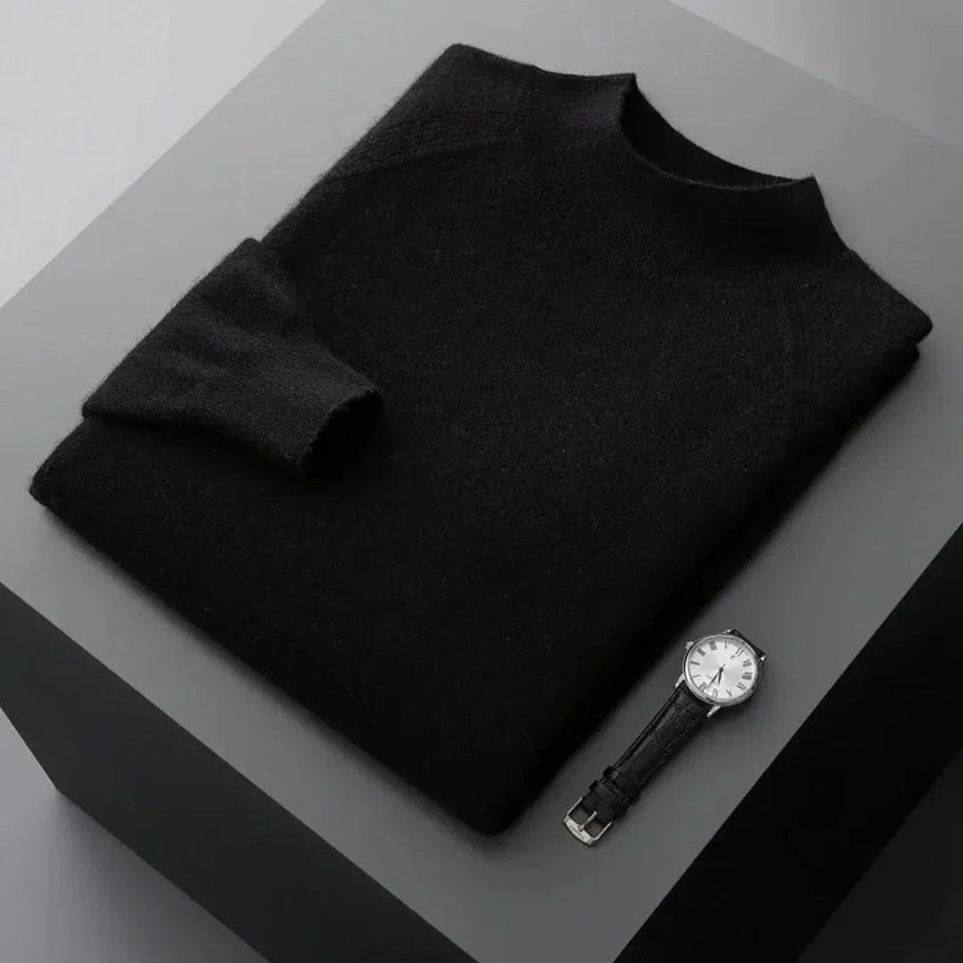 Rhys Cashmere Mock Neck Sweater