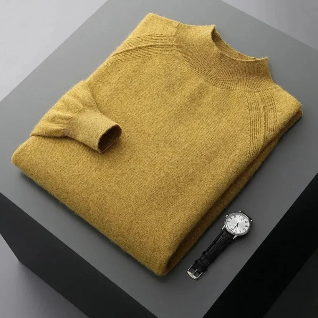 Rhys Cashmere Mock Neck Sweater