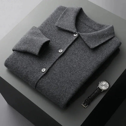 Riley Button-Up Wool Cardigan