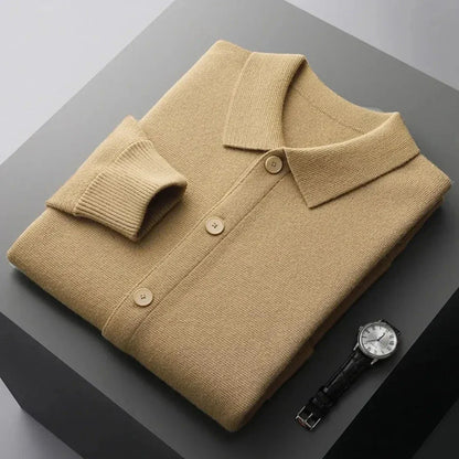 Riley Button-Up Wool Cardigan