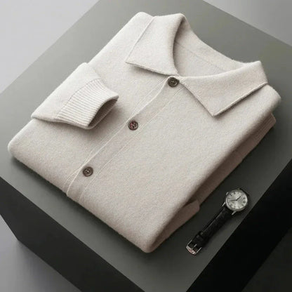 Riley Button-Up Wool Cardigan