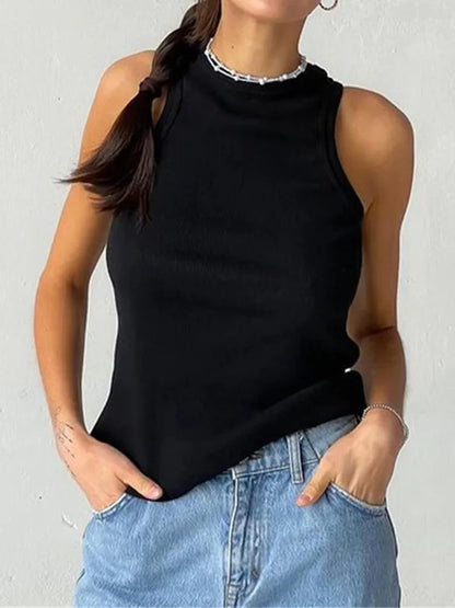 Ribbed tank top for women