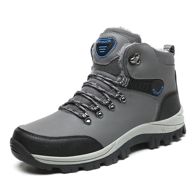 RivoGrip Mens Outdoor Winter Boots With Warm Insulating Lining And Non Slip Sole