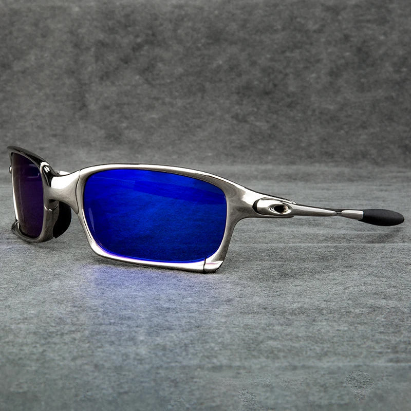 Roberto Russo Sun Strike Cycling Glasses for Men With Mirrored Red Lenses and Durable Frame