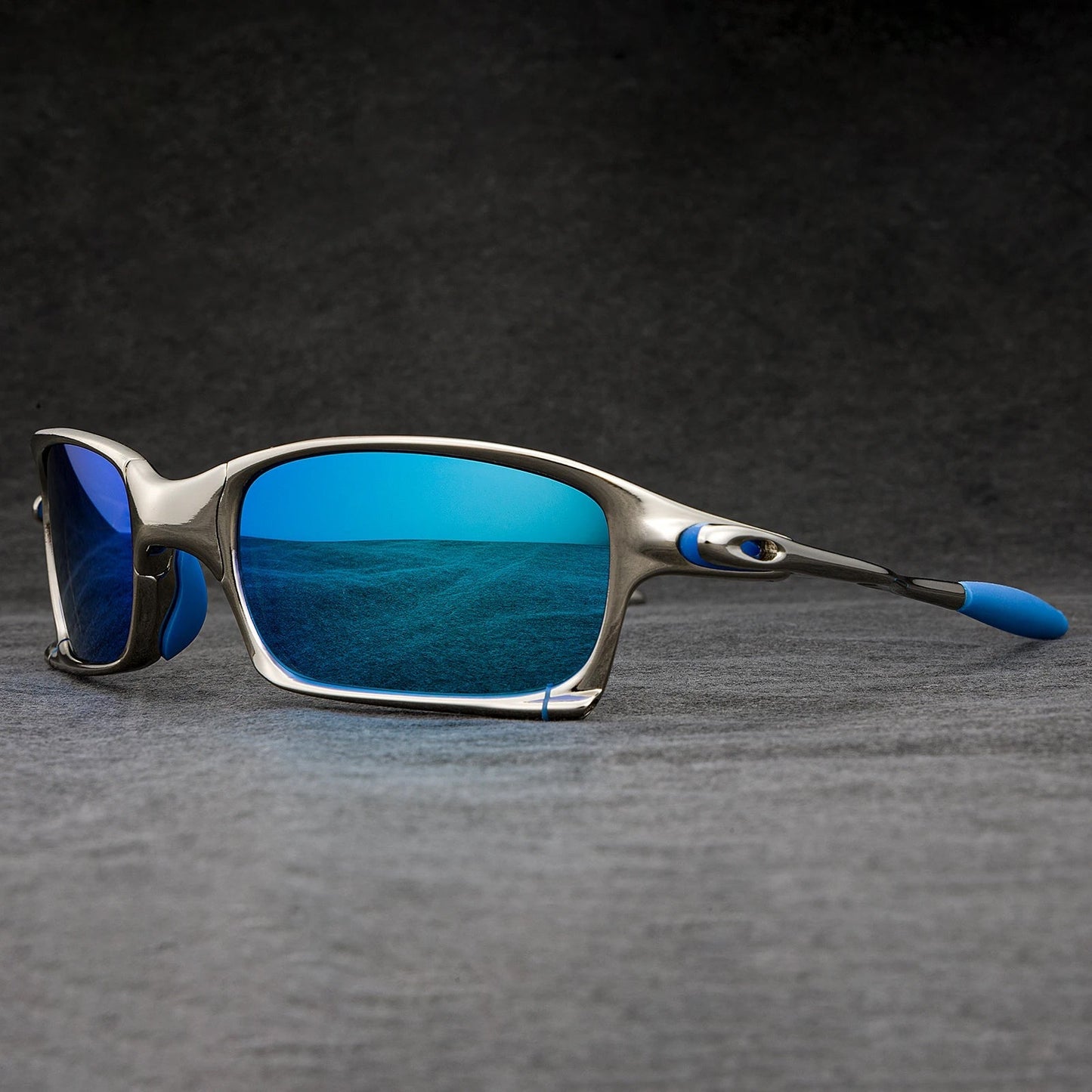 Roberto Russo Sun Strike Cycling Glasses for Men With Mirrored Red Lenses and Durable Frame