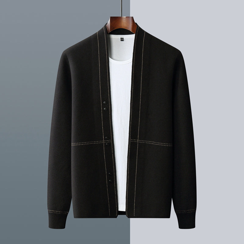 Jacob Wool Blend Cardigan For Men With Relaxed Fit And Button Closure Cozy Autumn Winter Layering Essential