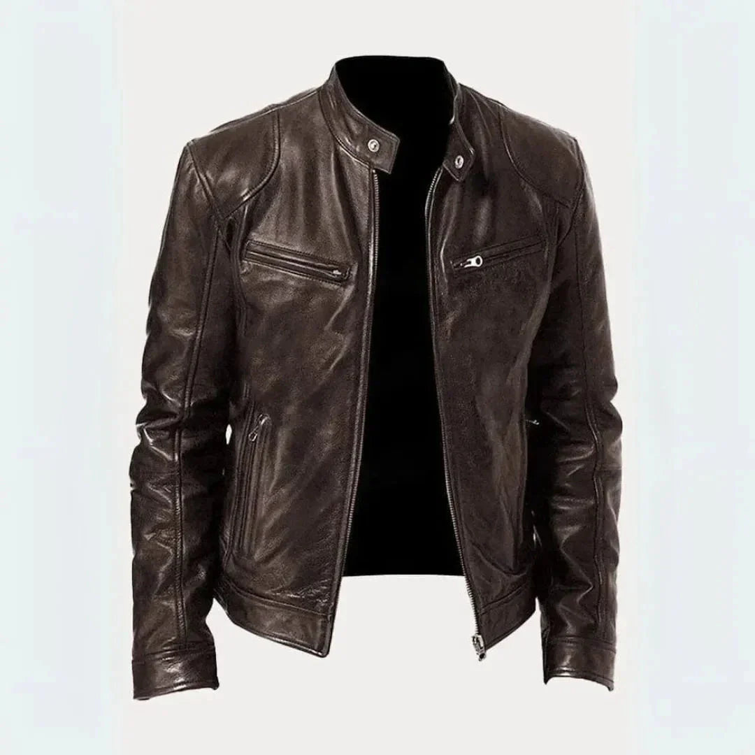 Roger Leather Moto Jacket