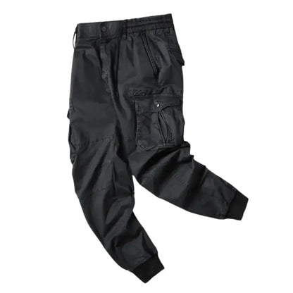Roman Cargo Pants Durable Cotton With Multiple Pockets Stretchy Waist For Everyday Streetwear